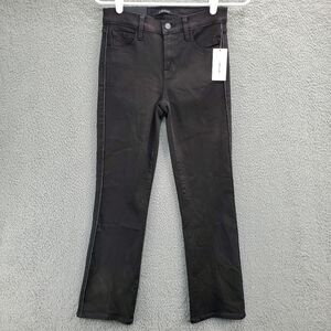 J Brand Jeans Selena Mid Rise Crop Boot Black Photo Ready Womens Size 25 NWT